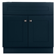 Brookings Wood Vanity Without Top in Navy Fully Assembled 30