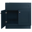 Brookings Wood Vanity Without Top in Navy Fully Assembled 30