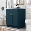 Brookings Wood Vanity Without Top in Navy Fully Assembled 30