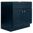 Brookings Wood Vanity Without Top in Navy Fully Assembled 30