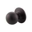 Design House Ball Passage Brass Doorknob in Matte Black 20 Pack