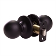 Design House Ball Passage Brass Doorknob in Matte Black 20 Pack