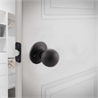 Design House Ball Passage Brass Doorknob in Matte Black 20 Pack