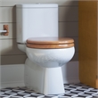Design House Dalton Wood Round Soft Close Toilet Seat in Oak