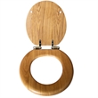 Design House Dalton Wood Round Soft Close Toilet Seat in Oak