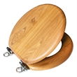 Design House Dalton Wood Round Soft Close Toilet Seat in Oak