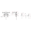 Design House Torino 4-in. Centerset 2-Handle Brass Faucet in Satin Nickel