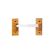 Design House Dalton Double-Post Wood Toilet Paper Holder in Oak