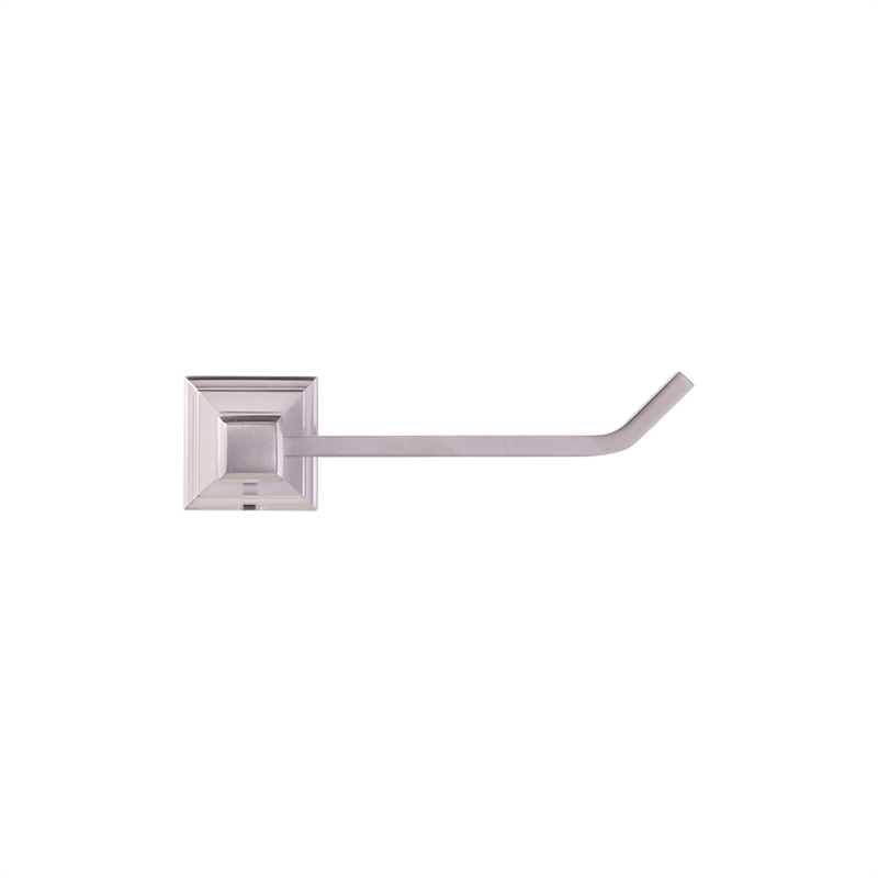 Design House Torino Brass Single-Post Toilet Paper Holder in Nickel