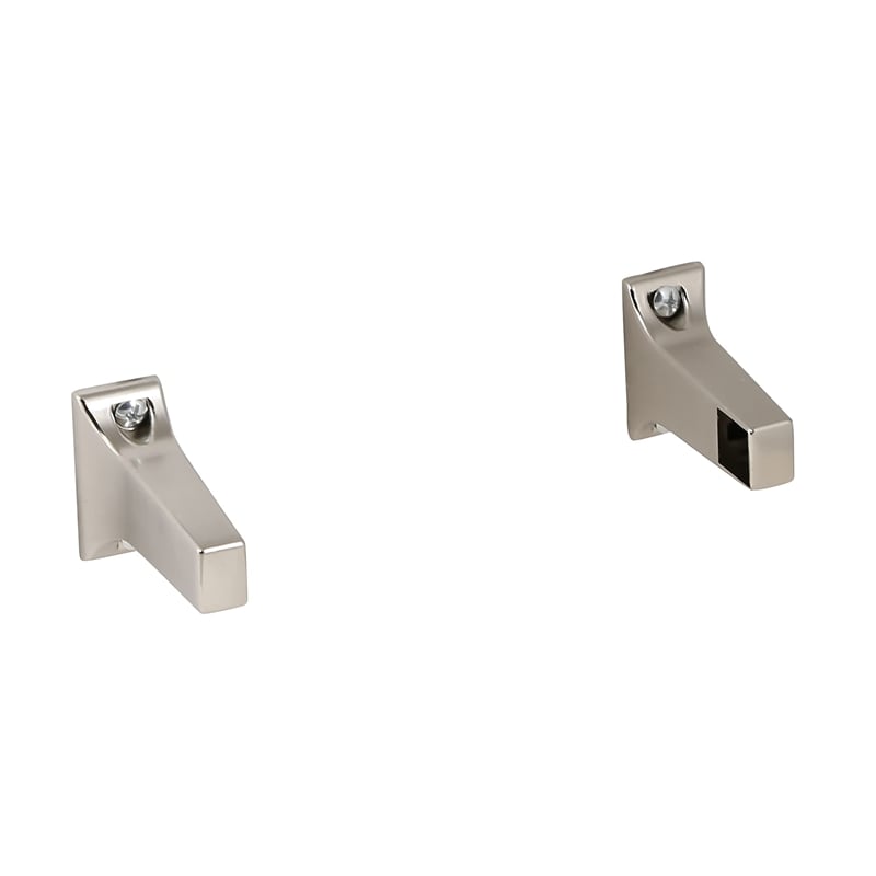 Design House Steel Bar Brackets 5/8-in. with Hidden Screws in Nickel