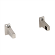 Design House Steel Bar Brackets 5/8-in. with Hidden Screws in Nickel