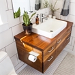 Design House Millbridge Toilet Paper Holder with Shelf in Satin Nickel