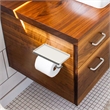 Design House Millbridge Toilet Paper Holder with Shelf in Satin Nickel