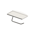 Design House Millbridge Toilet Paper Holder with Shelf in Satin Nickel