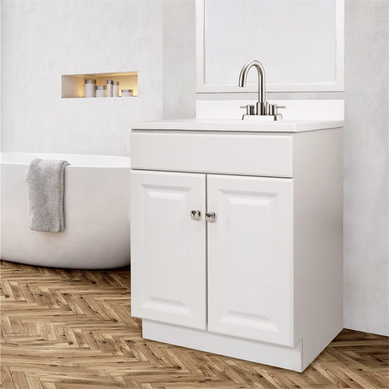 Design House Eastport II Centerset Bathroom Faucet in Satin Nickel