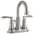 Design House Madison Centerset 2-Handle Faucet in Satin Nickel 4-in.