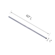 Design House Stainless Steel Shower Rod in Polished Chrome 60-in. 5-Pack