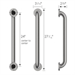 Design House Commercial Stainless Steel Handicap Grab Bar Bathtubs Showers