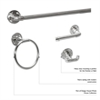 Design House Kimball Towel Bar in Satin Black 24-Inch