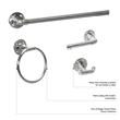 Design House Kimball Towel Bar in Satin Black 24-Inch