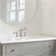 Design House Oakmont 2 Handle Lavatory Brass Faucet in Satin Nickel