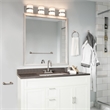 Design House Kassel 4-Piece Bathroom Aluminum Hardware Kit in Satin Nickel