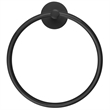 Design House Graz Park Metal Towel Ring in Matte Black