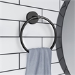 Design House Graz Park Metal Towel Ring in Matte Black