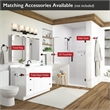 Desaign House Graz Park Two-Post Metal Toilet Paper Holder in Matte Black