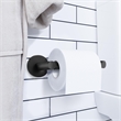 Desaign House Graz Park Two-Post Metal Toilet Paper Holder in Matte Black