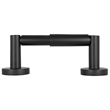 Desaign House Graz Park Two-Post Metal Toilet Paper Holder in Matte Black