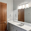 Design House Perth 2 Handle Brass Bathroom Faucet in Satin Nickel 8 inch