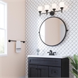 Design House Graz Park Metal Towel Bar in Matte Black 24-Inch