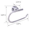 Design House Geneva Metal Towel Ring in Polished Chrome