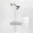 Corner Shower Basket in Satin Nickel 9.5-Inch