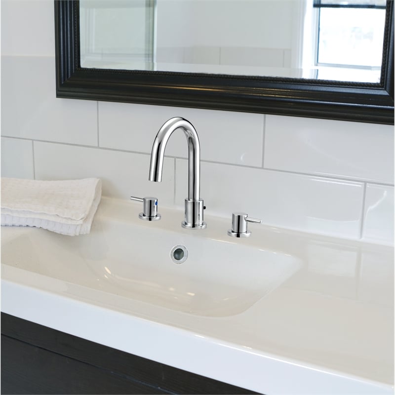 Eastport II Widespread Brass Faucet in Polished Chrome