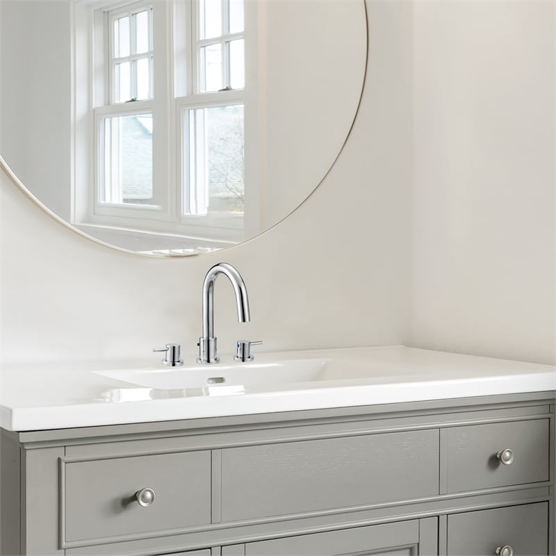 Eastport II Widespread Brass Faucet in Polished Chrome