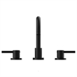 Design House Eastport II Widespread Brass Bathroom Faucet in Matte Black
