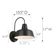 Mason Indoor/Outdoor Wall Light in Oil Rubbed Bronze