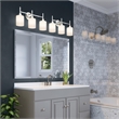 Design House Oslo Steel Wall Light in Satin Nickel
