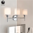 Design House Oslo Steel Wall Light in Satin Nickel