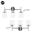 Design House Oslo Steel Wall Light in Satin Nickel