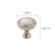 Design House Regal Metal Knobs in Brushed Nickel 10 Pack