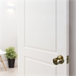 Design House Terrace Dummy Brass Doorknob in Satin Nickel 6 Pack