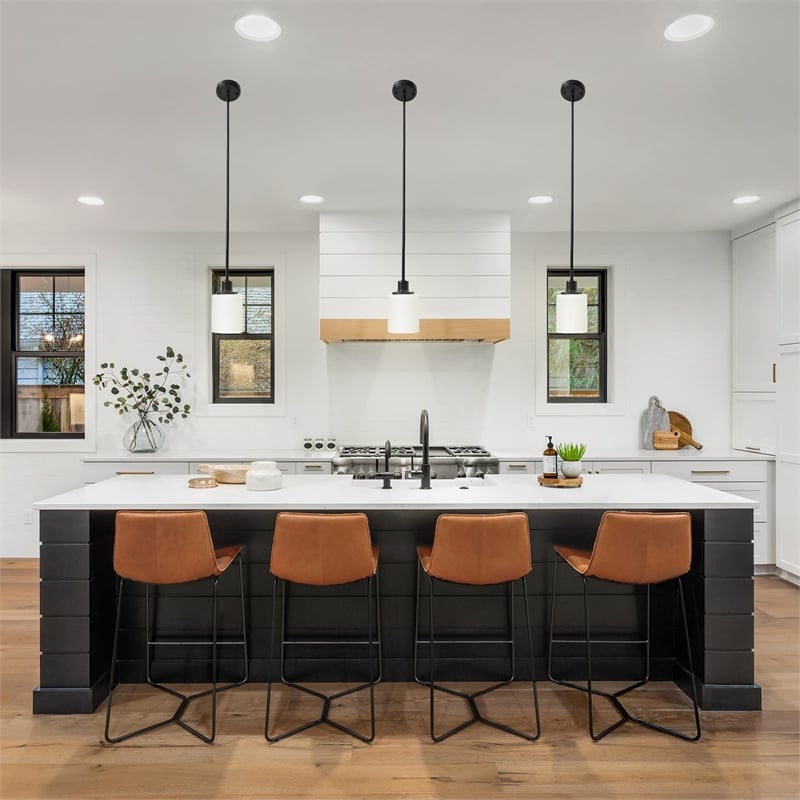 Design House Aubrey Steel Ceiling Light in Brushed Nickel 2Light