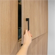 Caster Drawer Pull 33/4Inch Center to Center in Matte Black 10Pack