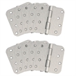 Design House Door Steel Hinge in Satin Nickel 4Inch 5/8inch Radius 10Pack