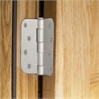 Design House Door Steel Hinge in Satin Nickel 4Inch 5/8inch Radius 10Pack