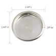 Design House Steel Closet Door Finger Pull in Satin Nickel 2.1Inch 4-Pack