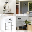 Mason Indoor/Outdoor Wall Light in Satin Black